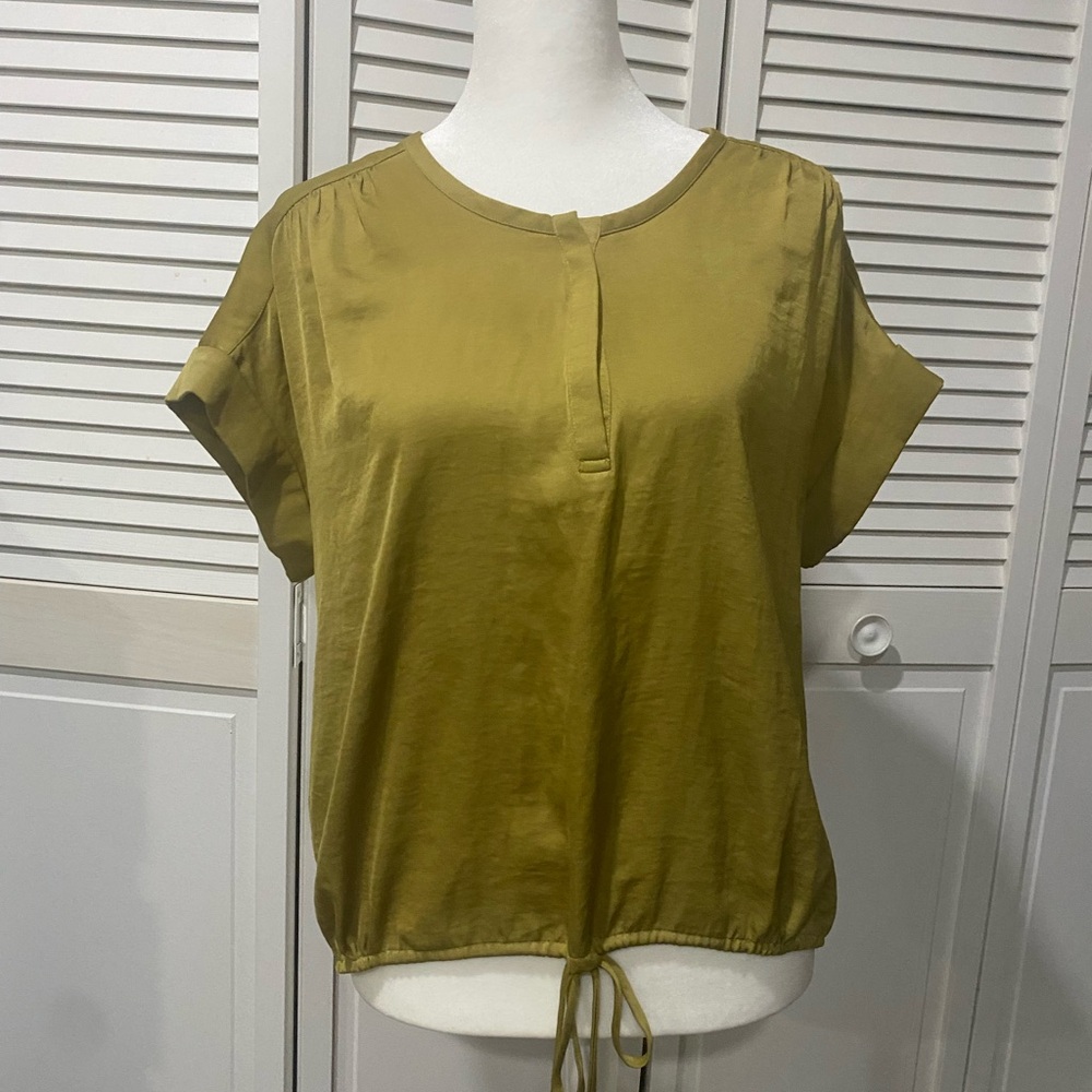 BCBGMaxAzria peridot Tana Blouse